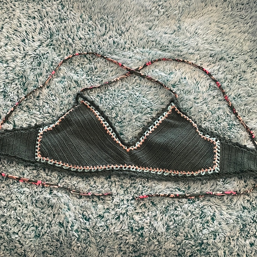 Crochet bikini top